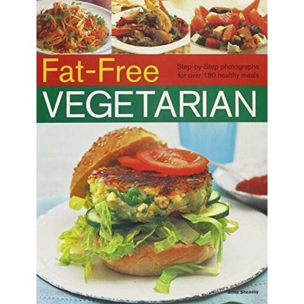 Fat-Free Vegetarian Hardcover Cookbook Anne Sheasby 180 Healthy Meals NEW